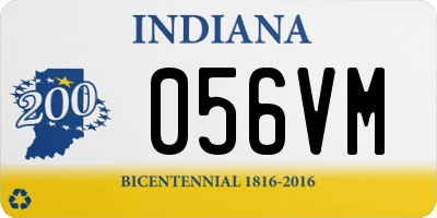 IN license plate 056VM