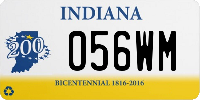 IN license plate 056WM