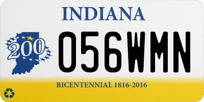 IN license plate 056WMN
