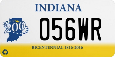 IN license plate 056WR