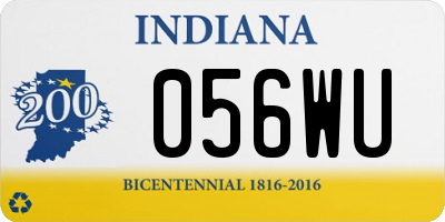 IN license plate 056WU