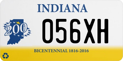 IN license plate 056XH