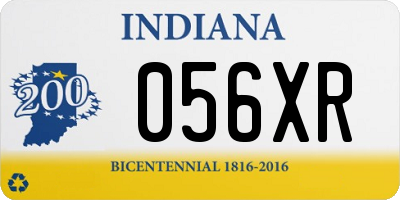 IN license plate 056XR