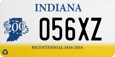 IN license plate 056XZ