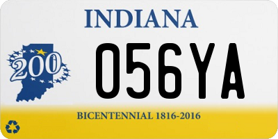 IN license plate 056YA