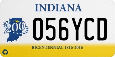 IN license plate 056YCD