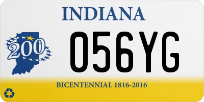 IN license plate 056YG