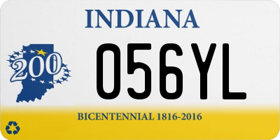 IN license plate 056YL