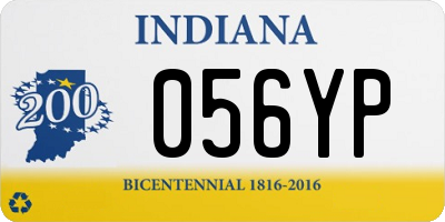 IN license plate 056YP