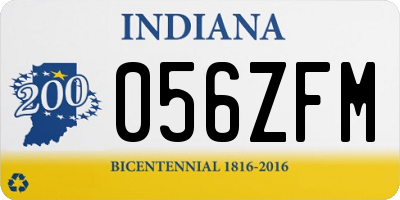 IN license plate 056ZFM