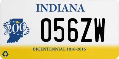 IN license plate 056ZW