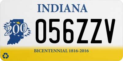 IN license plate 056ZZV