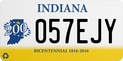 IN license plate 057EJY
