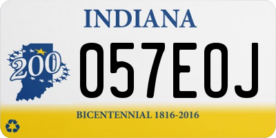 IN license plate 057EOJ