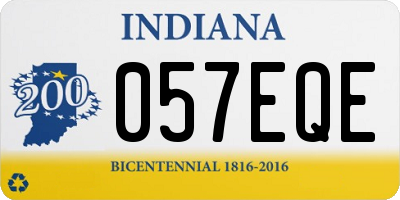 IN license plate 057EQE