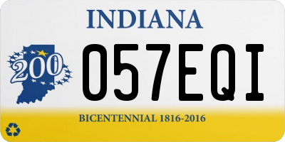 IN license plate 057EQI