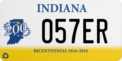 IN license plate 057ER