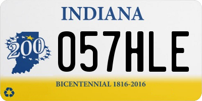IN license plate 057HLE
