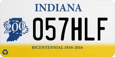 IN license plate 057HLF