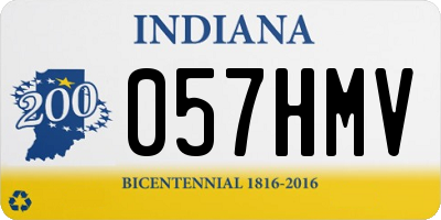 IN license plate 057HMV