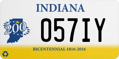 IN license plate 057IY