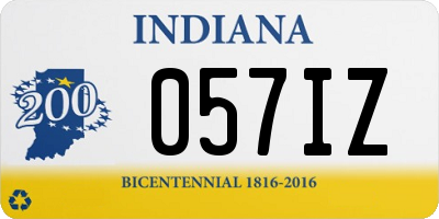 IN license plate 057IZ