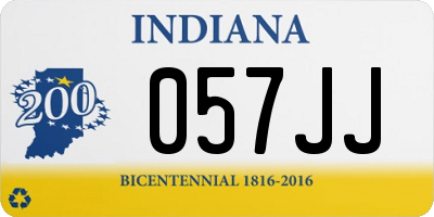 IN license plate 057JJ