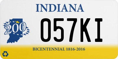 IN license plate 057KI