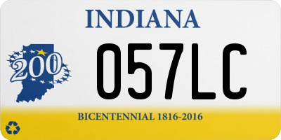 IN license plate 057LC