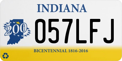 IN license plate 057LFJ
