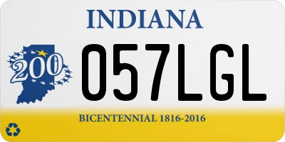 IN license plate 057LGL