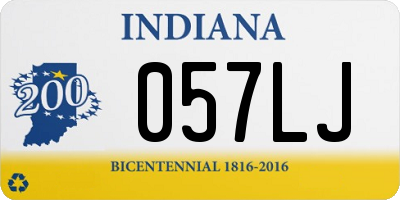 IN license plate 057LJ