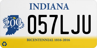 IN license plate 057LJU