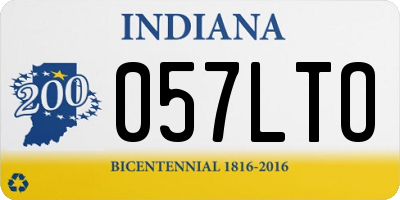 IN license plate 057LTO