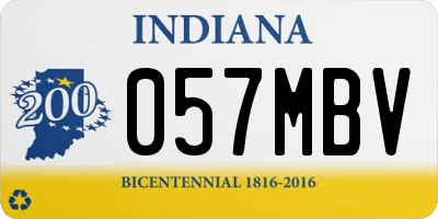 IN license plate 057MBV