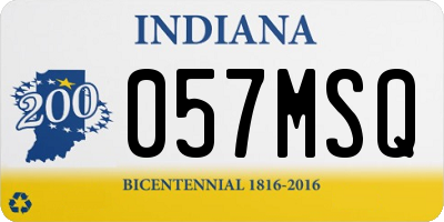 IN license plate 057MSQ