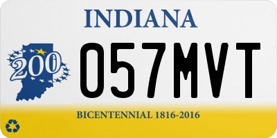 IN license plate 057MVT