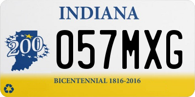 IN license plate 057MXG