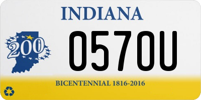 IN license plate 057OU