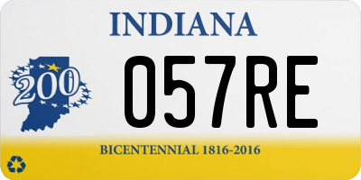 IN license plate 057RE