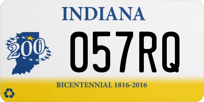 IN license plate 057RQ