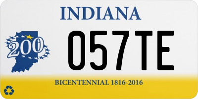 IN license plate 057TE