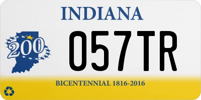 IN license plate 057TR