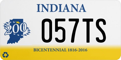 IN license plate 057TS