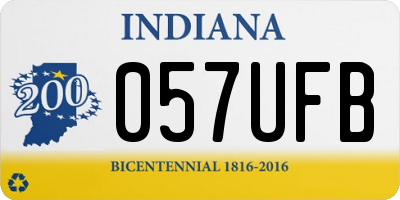 IN license plate 057UFB
