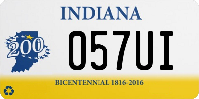 IN license plate 057UI
