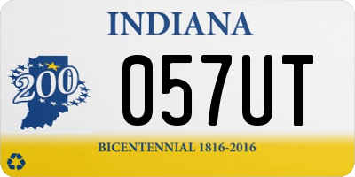 IN license plate 057UT