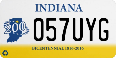IN license plate 057UYG