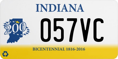 IN license plate 057VC