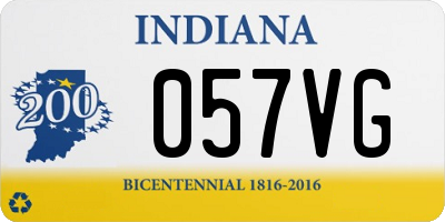 IN license plate 057VG